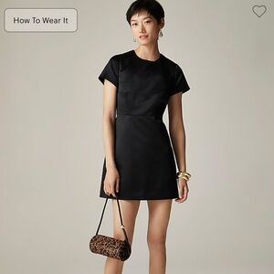 J crew Collection A-line mini dress in duchesse satin